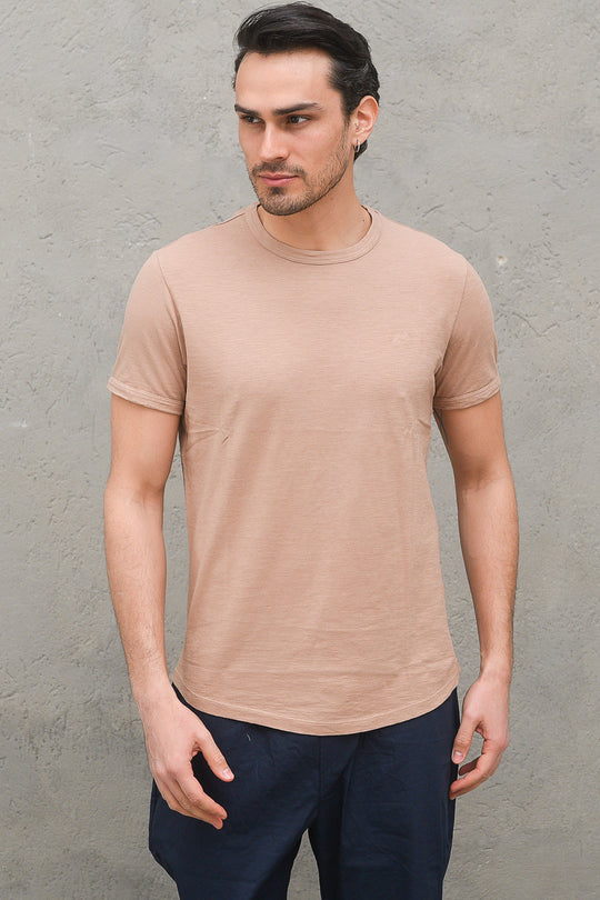 T-shirt Round Bottom - New Khaki