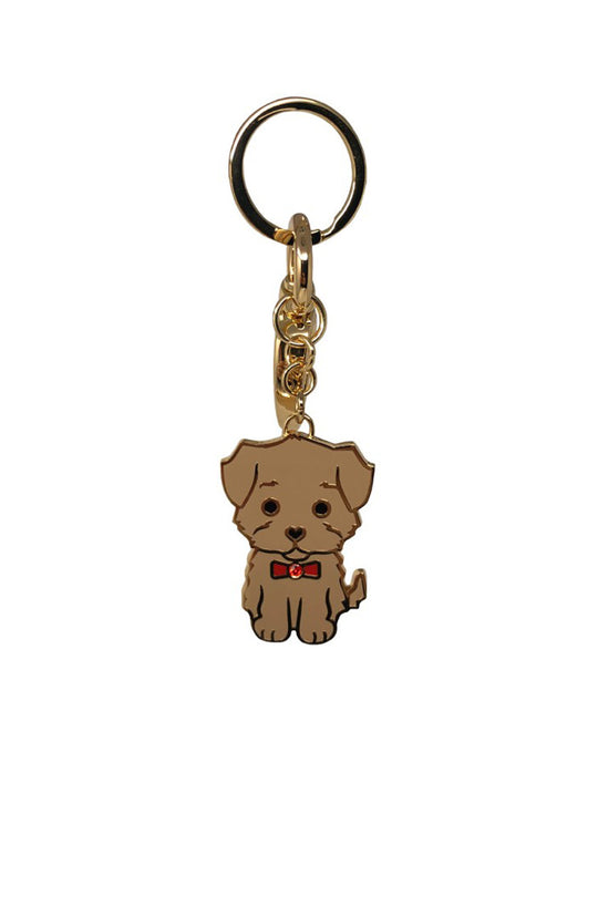 Key Ring Havanese - Brass Gold