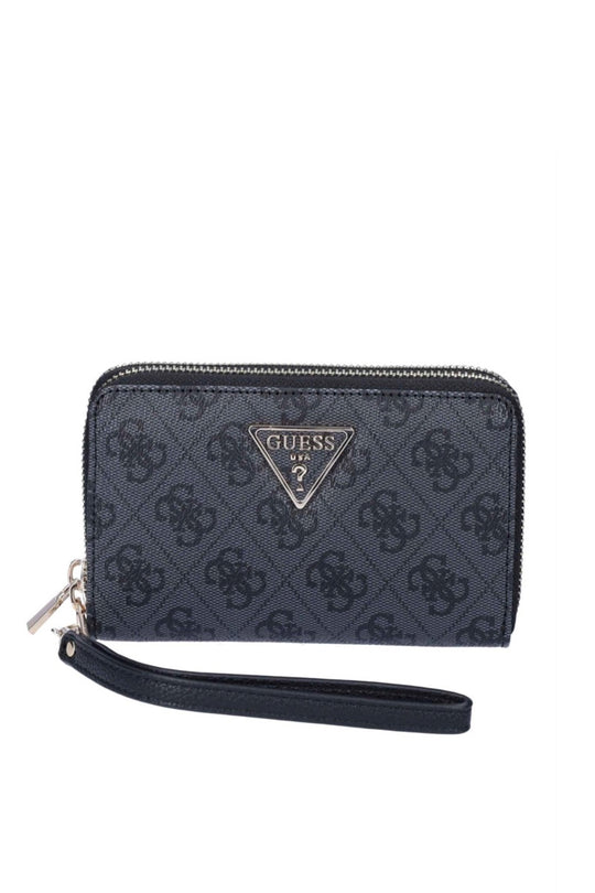 Laurel Slg Medium Zip Around - Coal Logo