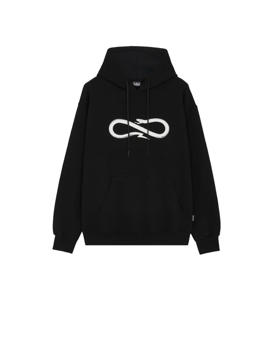 Felpa 100% Cotone Logo - Nero