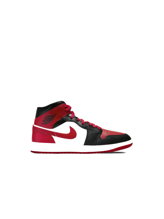 Wmns Air Jordan 1 Mid - Black Gym Red White