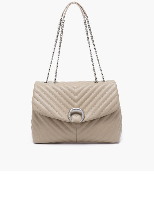 Moonlight Bowling Shoulder Bag Synthetic - Taupe