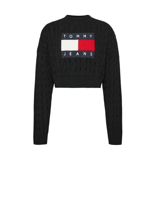 TJW BXY Center Flag Sweater - Black
