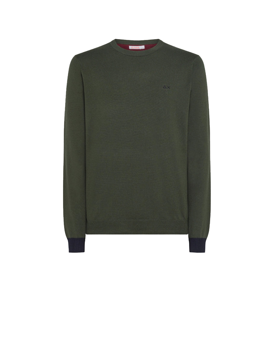 Round Elbow Contrast - Militare Scuro