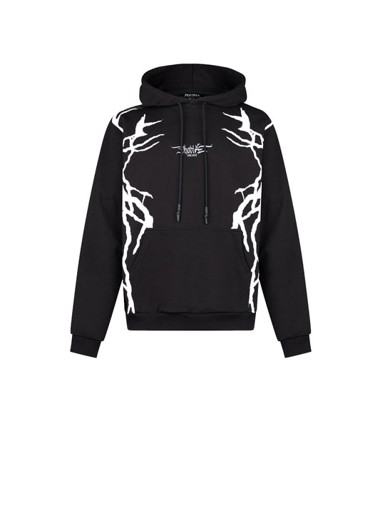 Black Hoodie Whit Grey New Lightning