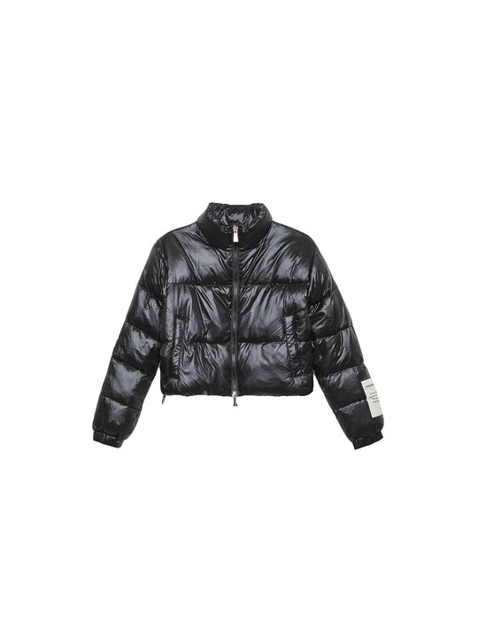 Piumino In Nylon Corto - Nero