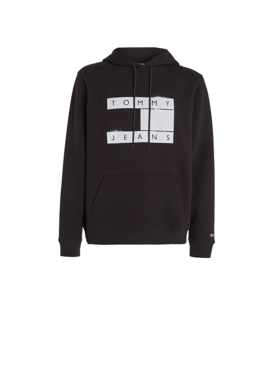 TJM REG Flag Spray Hoodie - Black
