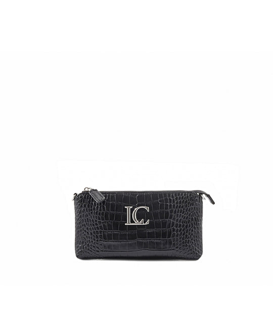 Candice Double Wallet Cocco - Black