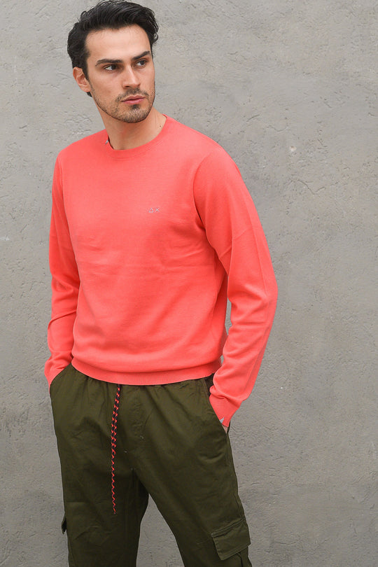 Round Neck Solid - Corallo