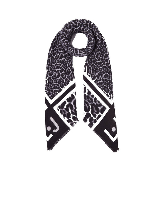ECS Foulard Color Animalier - Nero
