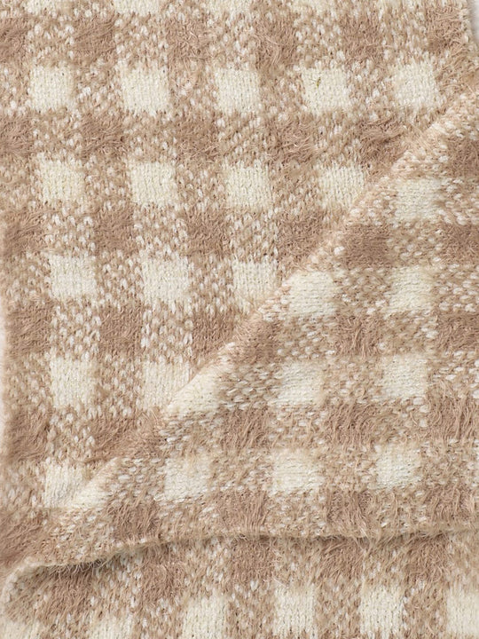 Sciarpa Check Jacquard - Naturale