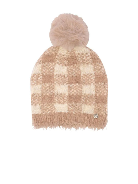 Cappello Jacquard Check - Naturale