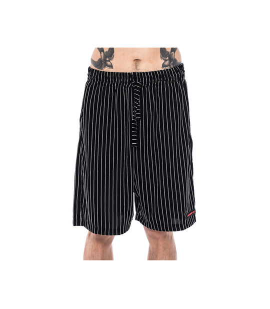 Striped Short - Black