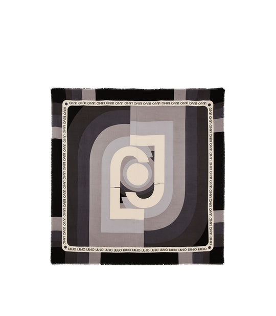 Foulard 120x120 Macrologo - Nero