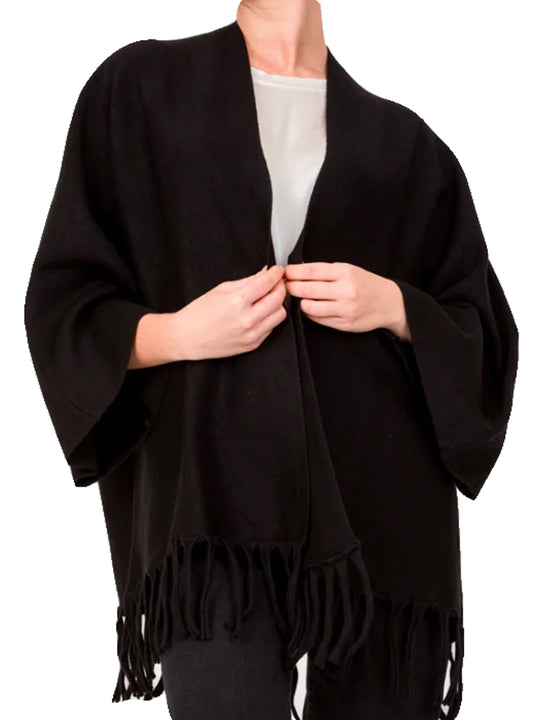 Cardigan Frange - Nero