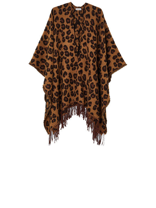 Poncho Jacquard - Animalier