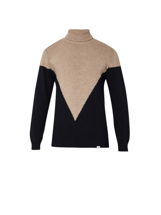 Maglia Dolcevita Tipblock - Navy