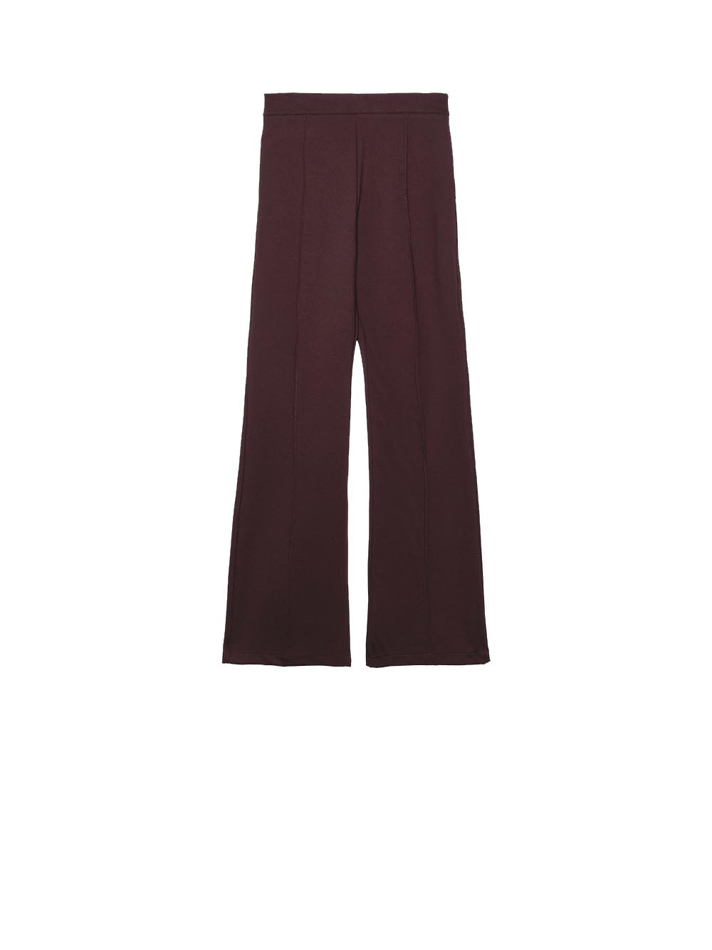 Flared Trousers - Dark Brown — 1
