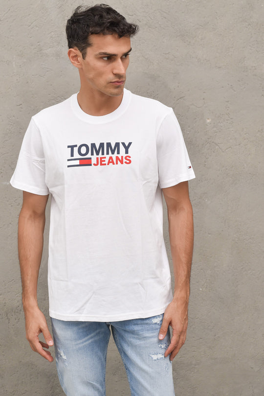 Tjm Corp Logo Tee - White