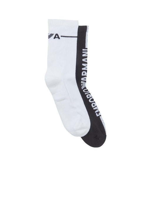 Calza 2 Pack Corta - Black/White