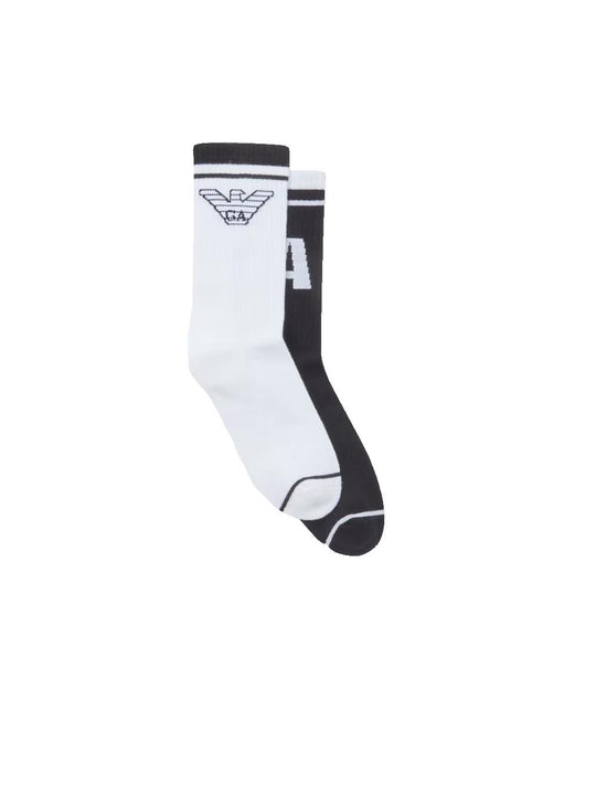 Calza 2 Pack Corta - White/Black
