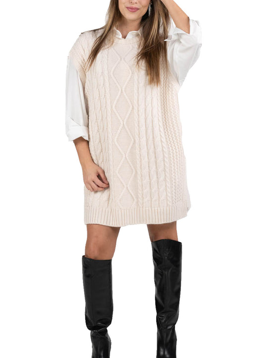 Gilet Trecce - Avorio