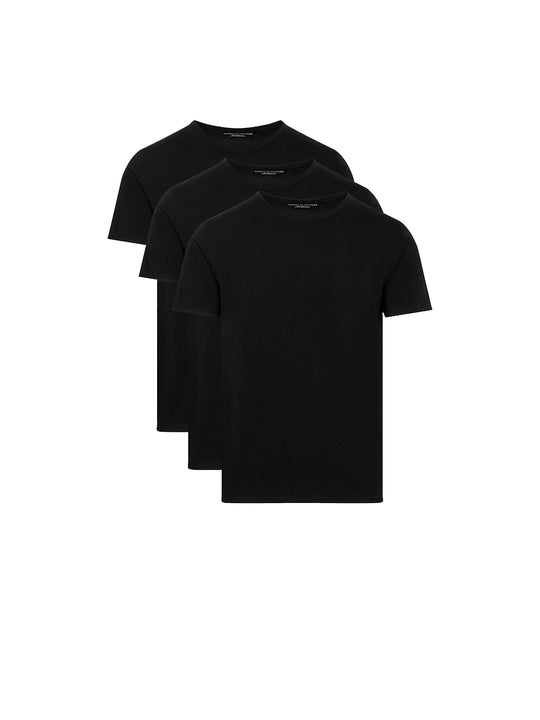 Stretch Cn Tee Ss 3Pack - Black