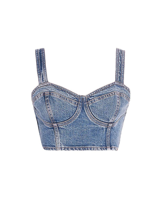 Bustier Top - Denim Medium