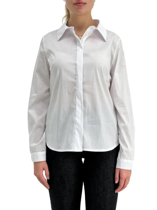 Camicia Slim Popeline - Bianco