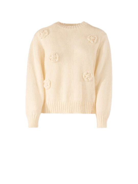 Girocollo Fiori - Panna