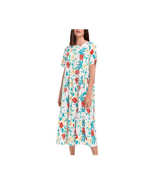 Ladies Dress - Bright Flower