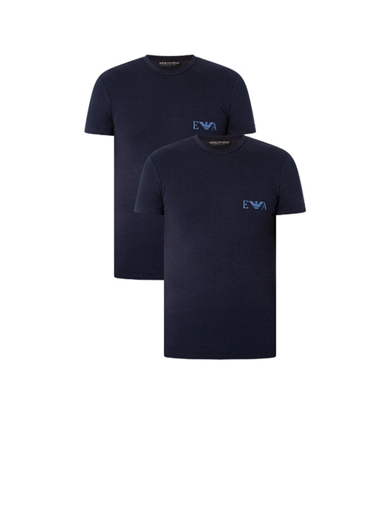 2Pack Crew Neck T-shirt S/S - Marine