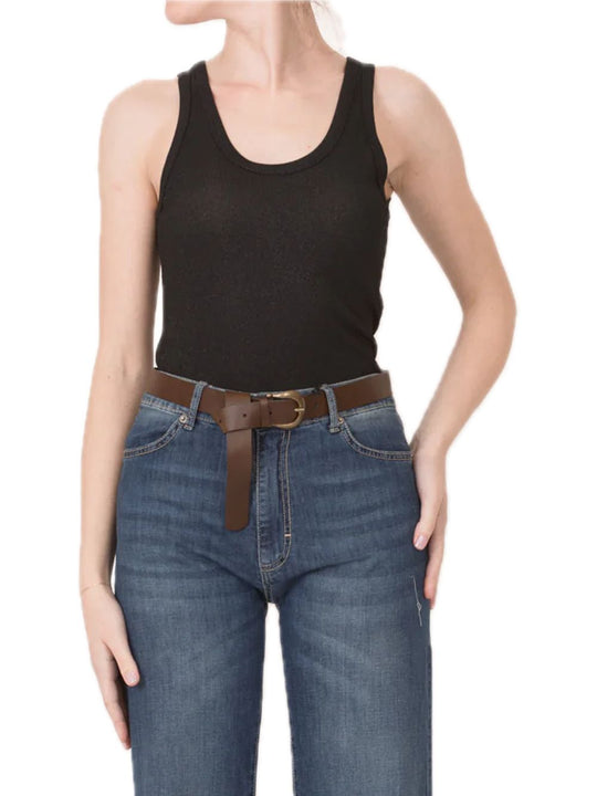 Canotta Doppio Scollo - Nero