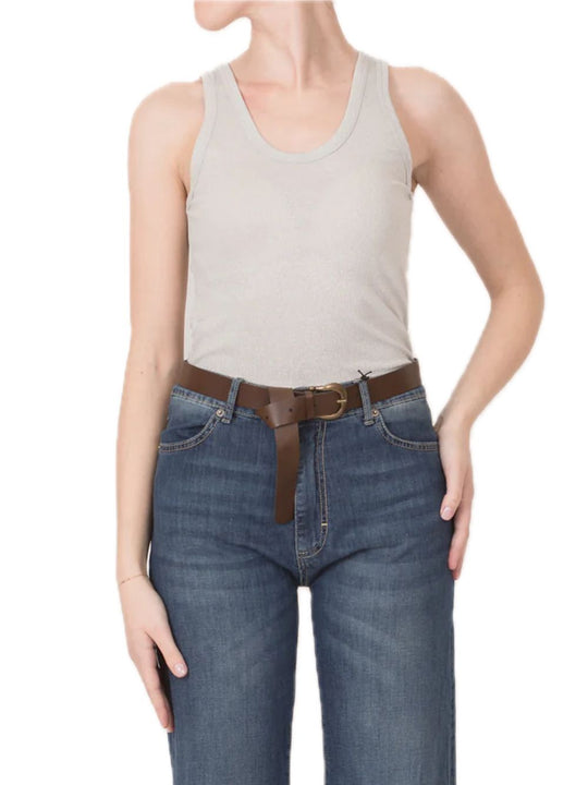 Canotta Doppio Scollo - Argento