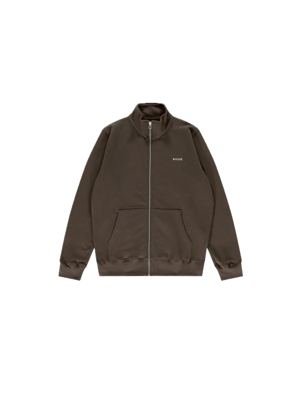 Stand-up Collar Zip Sweatshirt - Anthracite — 1