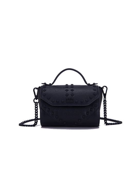 Frivolous M.Small Sweet Hand Bag Tumbled Leather - Black