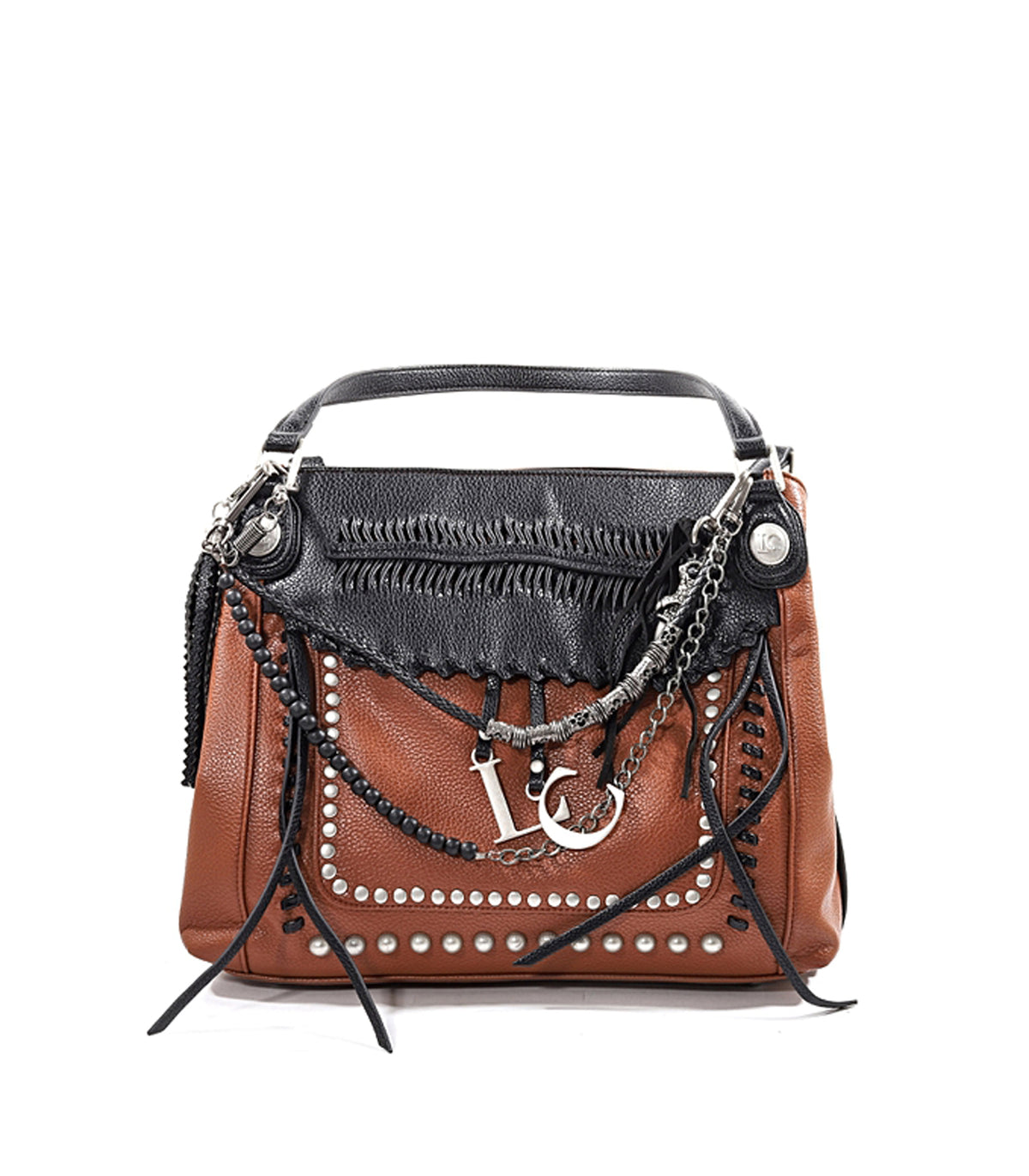 Fishbone Boston Bag Bottalato - Combi Cuoio — 1