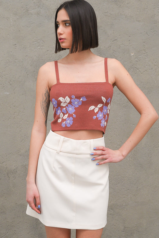 Fascia Jacquard - Cognac Lilla Pesca