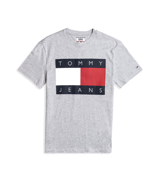 Tjm Tommy Flag Tee - Lt Grey Htr