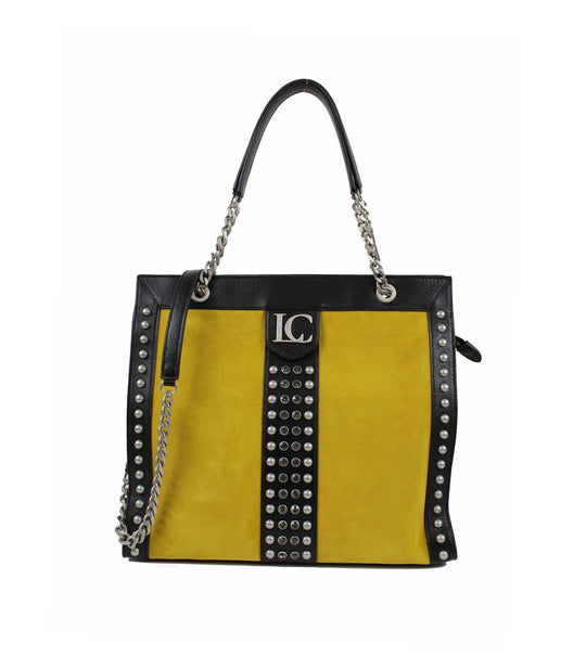 Angel Slim Shopper Suede + Leather - Yellow