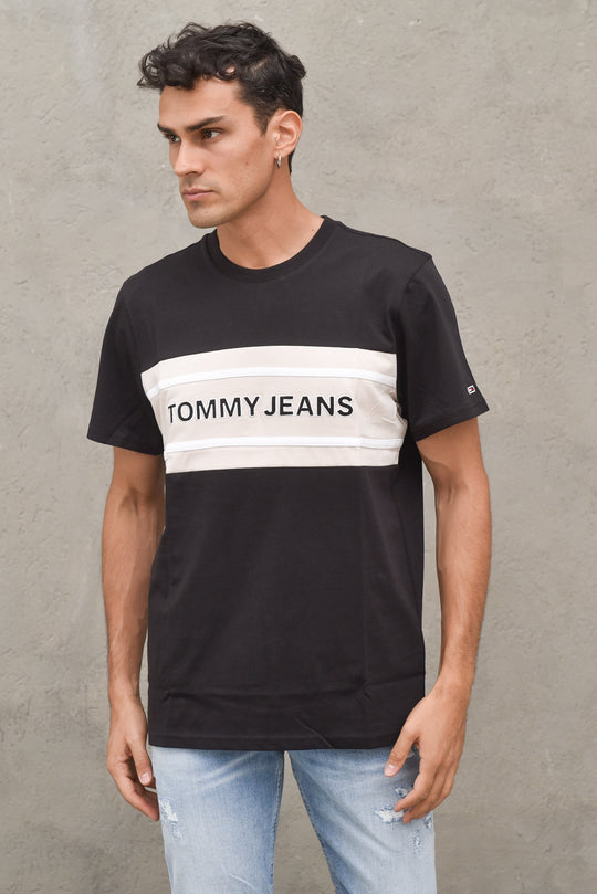 Tjm Stripe Colorblock Tee - Smooth Stone