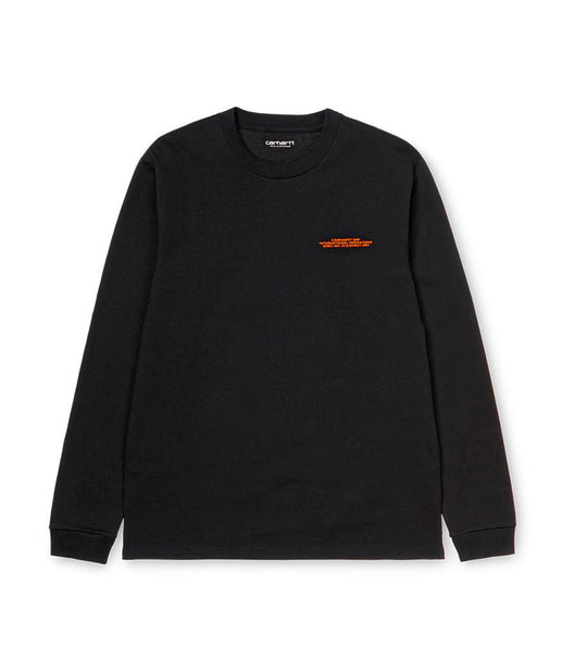 L/S International Operations T - Black/Orange