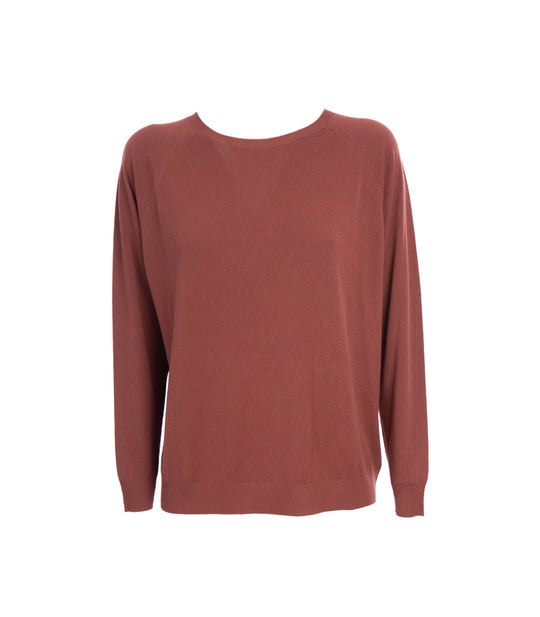 Girocollo Raglan - Cognac