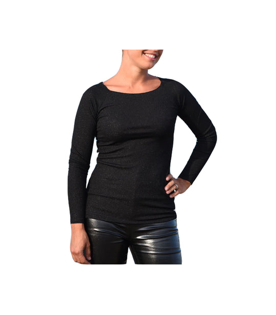 Maglia Barca Costina Donna - Nero