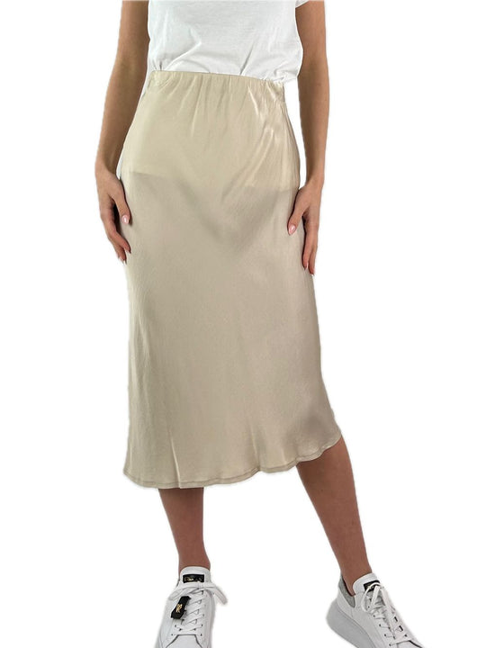 Gonna Vita Elastico Sbieco - Marzepan