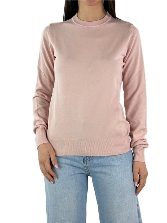 Maglia Girocollo Basic - Cipria