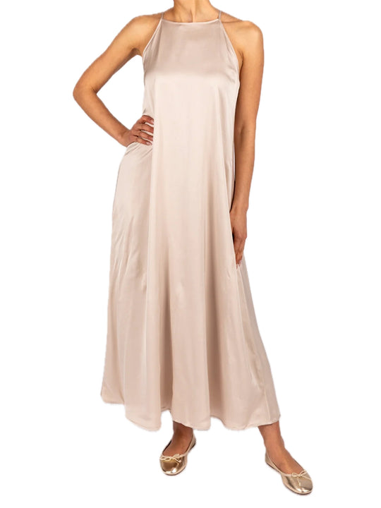 Abito Lungo Spalline Fine - Marzepan