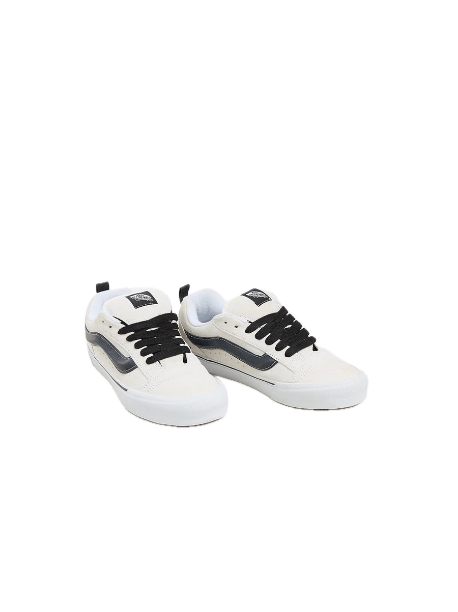 Knu Skool - Suede White Black — 2