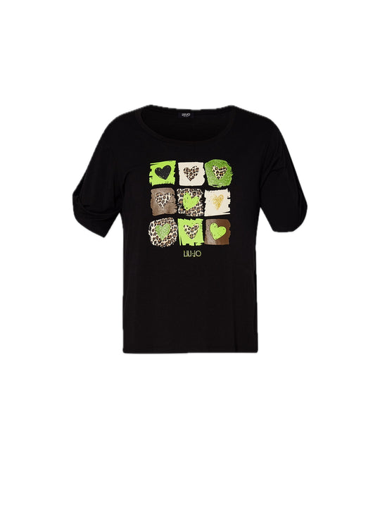 Ecs T-shirt Nodino - Nero Cuori