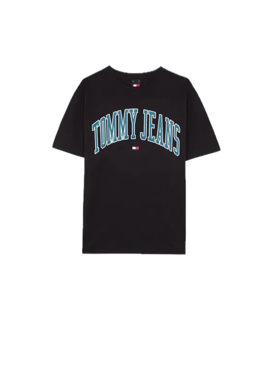Tjm Reg Popcolor Varsity Tee Ext - Black